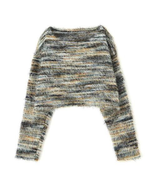 FREE'S MART（フリーズマート）の「シャギーグラデーションボーダーニット（ニット/セーター・レディース・グリーン/レッド・FREE）」の17枚目の写真