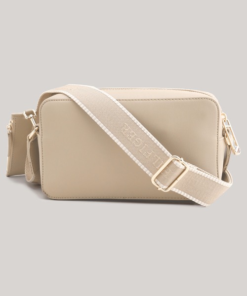 TOMMY HILFIGER（トミーヒルフィガー）の「【オンライン限定】モノタイプショルダーバッグ（ショルダーバッグ・レディース・ベージュ/ブラック・FREE）」の5枚目の写真