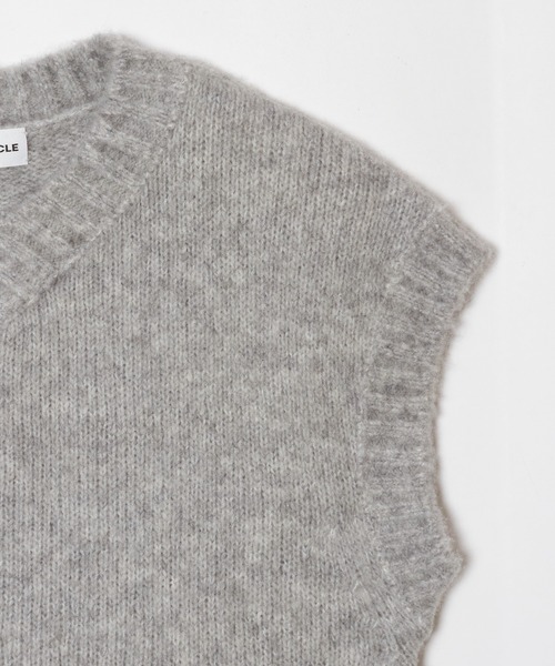 ENCIRCLE(エンサークル)の「【ENCIRCLE/エンサークル】Stubby vest / スタビーベスト(ニット/セーター・レディース・カーキ/グレー・FREE)」の9枚目の写真