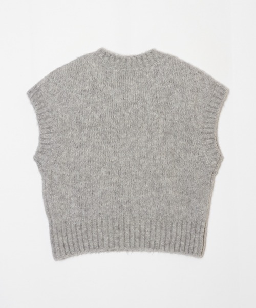 ENCIRCLE(エンサークル)の「【ENCIRCLE/エンサークル】Stubby vest / スタビーベスト(ニット/セーター・レディース・カーキ/グレー・FREE)」の8枚目の写真
