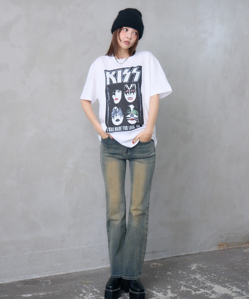 ENVYM（アンビー）の「ウォッシュドストレッチフレアデニム（デニムパンツ・レディース・ブルー・SMALL/MEDIUM）」の14枚目の写真