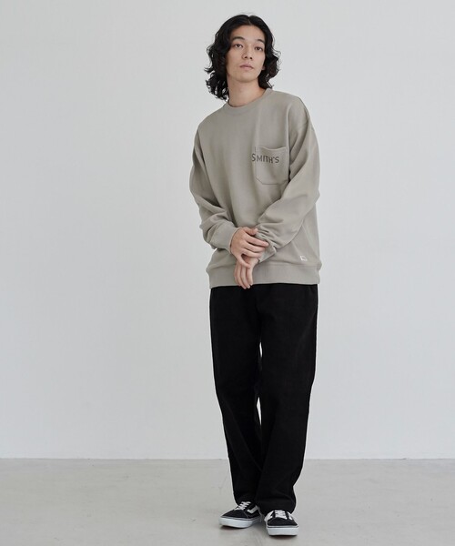 SMITH'S（スミス）の「SMITH'S（スミス）別注ポケットスウェット（WEB限定カラー）（スウェット・メンズ・ブラック/ダークグリーン/グレー/ベージュ・XL/L/M）」の18枚目の写真