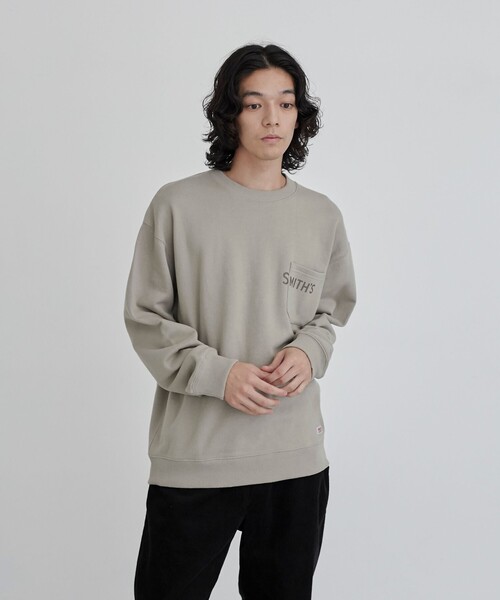SMITH'S（スミス）の「SMITH'S（スミス）別注ポケットスウェット（WEB限定カラー）（スウェット・メンズ・ブラック/ダークグリーン/グレー/ベージュ・XL/L/M）」の19枚目の写真