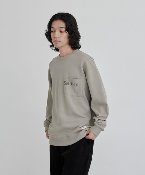 SMITH'S（スミス）の「SMITH'S（スミス）別注ポケットスウェット（WEB限定カラー）（スウェット・メンズ・ブラック/ダークグリーン/グレー/ベージュ・XL/L/M）」の21枚目の写真