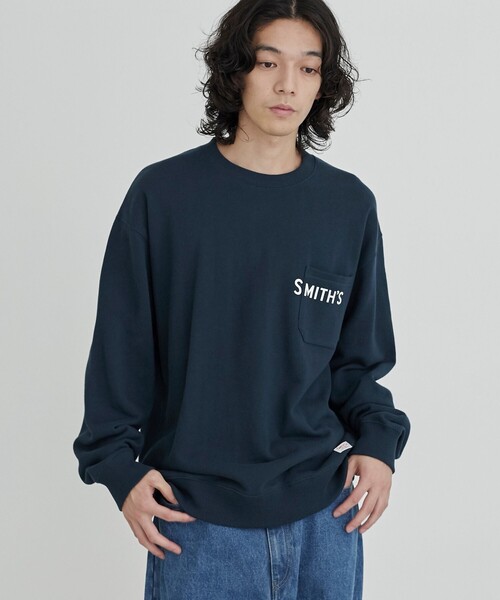 SMITH'S（スミス）の「SMITH'S（スミス）別注ポケットスウェット（WEB限定カラー）（スウェット・メンズ・ブラック/ダークグリーン/グレー/ベージュ・XL/L/M）」の22枚目の写真