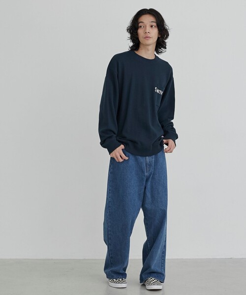 SMITH'S（スミス）の「SMITH'S（スミス）別注ポケットスウェット（WEB限定カラー）（スウェット・メンズ・ブラック/ダークグリーン/グレー/ベージュ・XL/L/M）」の13枚目の写真