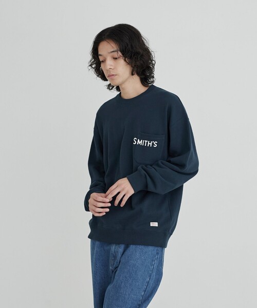 SMITH'S（スミス）の「SMITH'S（スミス）別注ポケットスウェット（WEB限定カラー）（スウェット・メンズ・ブラック/ダークグリーン/グレー/ベージュ・XL/L/M）」の14枚目の写真