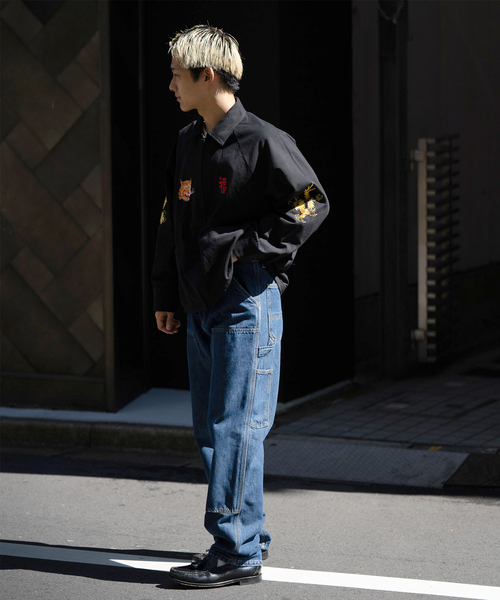 Carhartt WIP(カーハートダブリューアイピー)の「CARHARTT WIP / カーハート ダブリューアイピー DOUBLE KNEE PANT I032699(デニムパンツ・メンズ・ブルー/ブラック・32/30)」の4枚目の写真