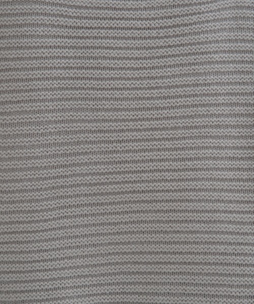 epnok（エプノック）の「ガーター編みルーズニットポロ（ニット/セーター・メンズ・グレー/ブラック/チャコールグレー/ブラック系その他/ブルー系その他/ブラウン系その他・SMALL/MEDIUM/LARGE）」の12枚目の写真