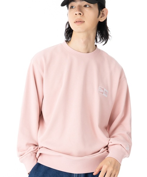 NEW ERA（ニューエラ）の「ニューエラ 長袖トレーナー ボックスロゴ ONSPOTZ別注（スウェット・メンズ・グレー/ブラック/ストーン/グレー系その他/ネイビー/ベージュ/ピンク/ブラウン/ライトグレー/ホワイト/ダークグリーン・S/M/L/XL/XXL）」の11枚目の写真