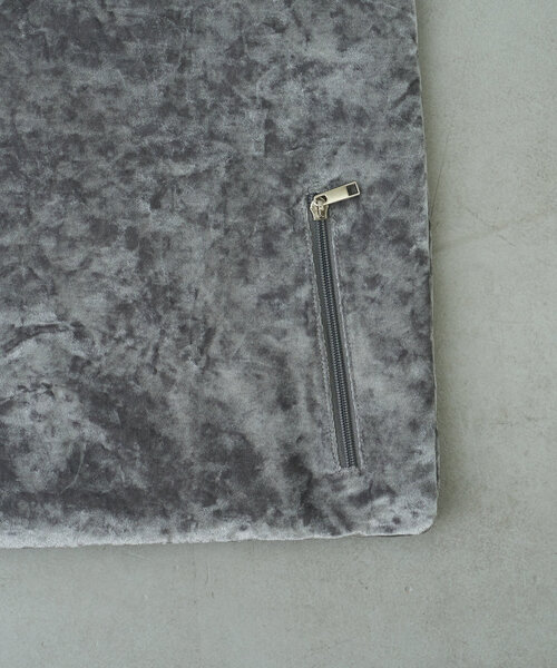 Actually（アクチュアリー）の「クラッシュベロア ワンハンドルバッグ（トートバッグ・レディース・ブラック/グレー・0）」の12枚目の写真