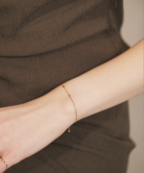 ciite' surgical stainless（シーテサージカルステンレス）の「【 金属アレルギー対応 】 シンプルチェーンブレスレット サージカルステンレス ＜強度アップ◎＞（ブレスレット・レディース・ゴールド/シルバー/ピンクゴールド・FREE）」の4枚目の写真