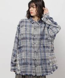 niko and... | 切り替えチェック BIGシャツ(シャツ/ブラウス)