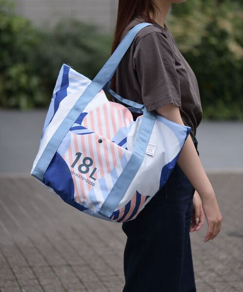 MILESTO×PAPIERTIGRE ポケッタブルトートバッグ 18L（トートバッグ