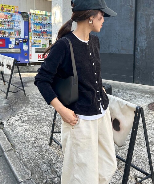 セール】コンフォートニットスナップカーディガン（カーディガン
