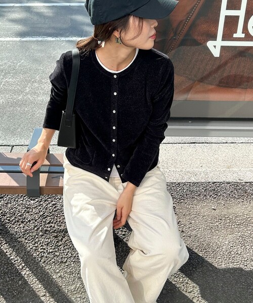 セール】コンフォートニットスナップカーディガン（カーディガン