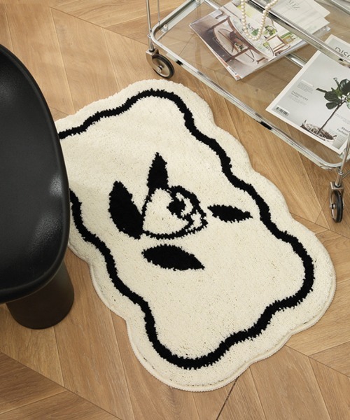 セール】Ein/モノクロ スクエア ラグマット（ラグ/マット）｜Ein