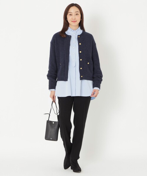 S.ESSENTIALS(エスエッセンシャルズ)の「アルパカミックスカーディガン(カーディガン/ボレロ・レディース・チャコールグレー/ベージュ系その他4・38)」の4枚目の写真