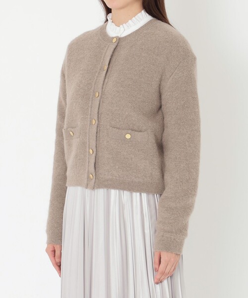 S.ESSENTIALS(エスエッセンシャルズ)の「アルパカミックスカーディガン(カーディガン/ボレロ・レディース・チャコールグレー/ベージュ系その他4・38)」の7枚目の写真