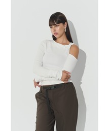 Wellness Asymmetry Long Sleeve Top /変形長袖トップス
