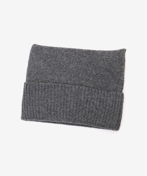 MAJESTIC LEGON（マジェスティックレゴン）の「スクエアニットキャップ（ニットキャップ/ビーニー・レディース・グレー/アイボリー・FREE）」の10枚目の写真