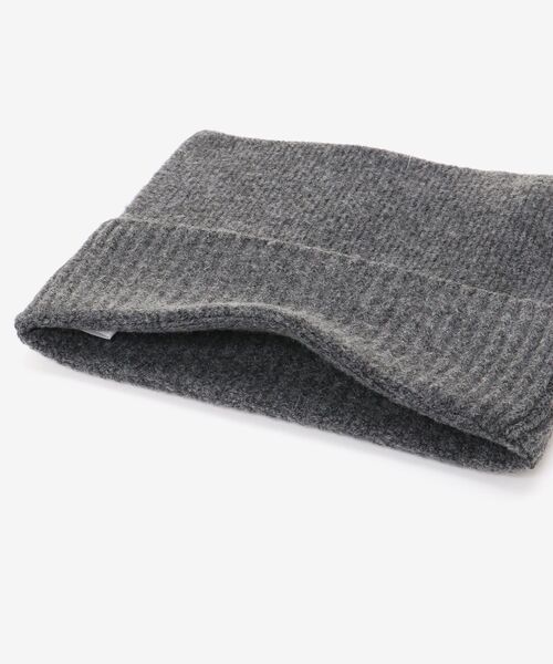 MAJESTIC LEGON（マジェスティックレゴン）の「スクエアニットキャップ（ニットキャップ/ビーニー・レディース・グレー/アイボリー・FREE）」の12枚目の写真