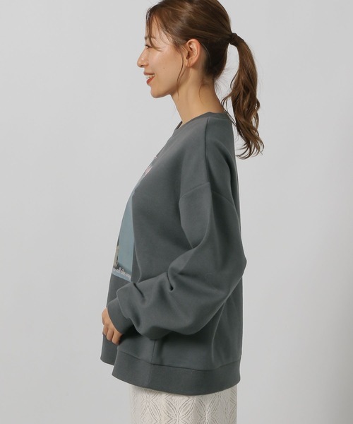 LAKOLE(ラコレ)の「アニマルロゴプリントプルオーバー / 226095(スウェット・レディース・ボルドー/オートミール/チャコール・FREE)」の10枚目の写真