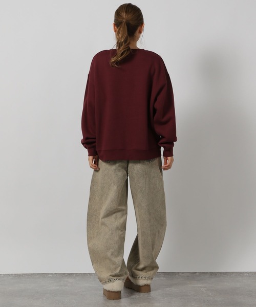 LAKOLE(ラコレ)の「アニマルロゴプリントプルオーバー / 226095(スウェット・レディース・ボルドー/オートミール/チャコール・FREE)」の19枚目の写真