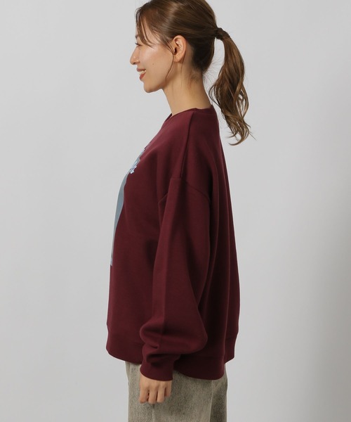 LAKOLE(ラコレ)の「アニマルロゴプリントプルオーバー / 226095(スウェット・レディース・ボルドー/オートミール/チャコール・FREE)」の21枚目の写真