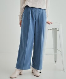 DRESKIP | 【S-LL/きっと虜になる】両面起毛であったか 滑らかタッチ ワイドパンツ(その他パンツ)