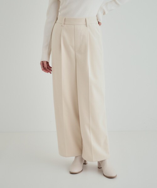 DRESKIP（ドレスキップ）の「◆【S-LL/きっと虜になる】両面起毛であったか 滑らかタッチ ワイドパンツ（その他パンツ・レディース・キャメル/ブラック/ライトベージュ/ライトブルー・01/02/03/04）」の13枚目の写真