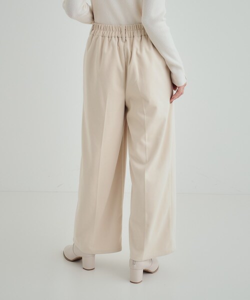 DRESKIP（ドレスキップ）の「◆【S-LL/きっと虜になる】両面起毛であったか 滑らかタッチ ワイドパンツ（その他パンツ・レディース・キャメル/ブラック/ライトベージュ/ライトブルー・01/02/03/04）」の14枚目の写真