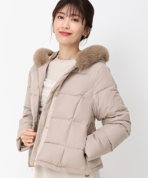 セール】フードファーショートダウン/MM448606（ダウンジャケット