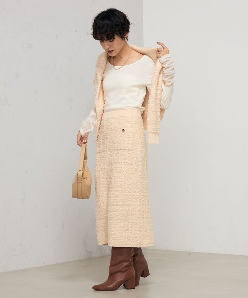 Rie Miller(リエミラー)の「袖口シアーロンT(Tシャツ/カットソー・レディース・ブラック/キナリ・38)」の4枚目の写真
