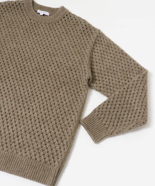 URBAN RESEARCH(アーバンリサーチ)の「ウールアクリルメッシュニット(ニット/セーター・メンズ・ブラック/オフホワイト/モカ・LARGE/MEDIUM)」の22枚目の写真