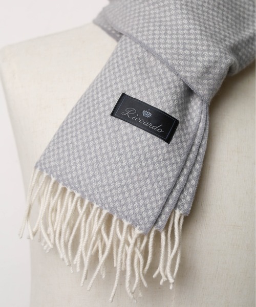 ARCHIVER（アーカイバ）の「ウールクラシックデザインマフラー（マフラー・メンズ・ブラウン/グレー/グリーン・FREE）」の7枚目の写真