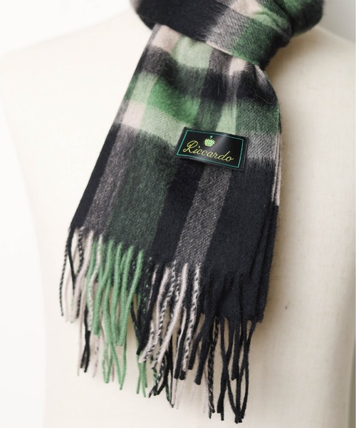 ARCHIVER（アーカイバ）の「ウールクラシックデザインマフラー（マフラー・メンズ・ブラウン/グレー/グリーン・FREE）」の8枚目の写真