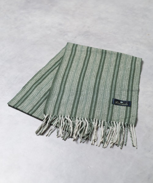 ARCHIVER（アーカイバ）の「ウールクラシックデザインマフラー（マフラー・メンズ・ブラウン/グレー/グリーン・FREE）」の19枚目の写真