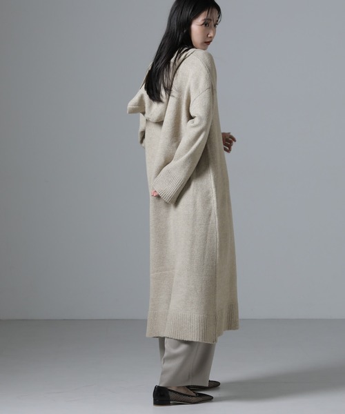 NANO universe（ナノユニバース）の「フーディニットワンピース（ワンピース・レディース・ダークブラウン/ダークグリーン/ベージュ・FREE）」の10枚目の写真