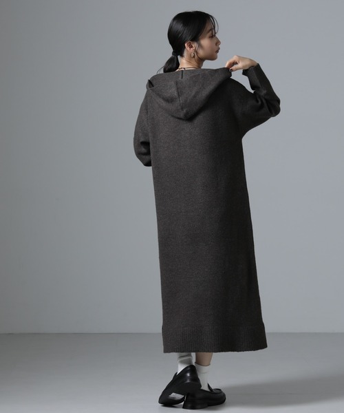 NANO universe（ナノユニバース）の「フーディニットワンピース（ワンピース・レディース・ダークブラウン/ダークグリーン/ベージュ・FREE）」の17枚目の写真