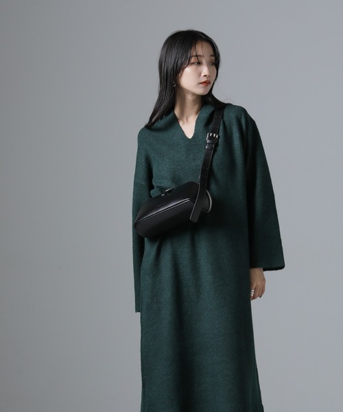 NANO universe（ナノユニバース）の「フーディニットワンピース（ワンピース・レディース・ダークブラウン/ダークグリーン/ベージュ・FREE）」の18枚目の写真