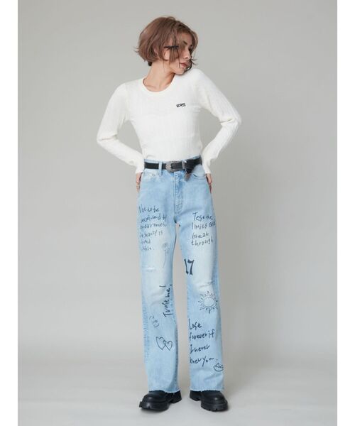 EVRIS（エヴリス）の「メタルバックルフェイクレザーベルト（ベルト・レディース・ブラック・FREE）」の12枚目の写真