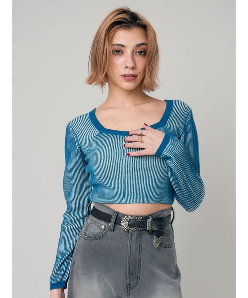 EVRIS（エヴリス）の「メタルバックルフェイクレザーベルト（ベルト・レディース・ブラック・FREE）」の16枚目の写真