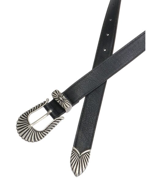 EVRIS（エヴリス）の「メタルバックルフェイクレザーベルト（ベルト・レディース・ブラック・FREE）」の21枚目の写真