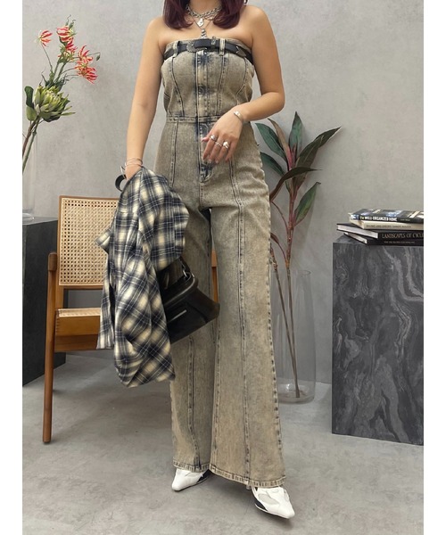 EVRIS（エヴリス）の「メタルバックルフェイクレザーベルト（ベルト・レディース・ブラック・FREE）」の7枚目の写真