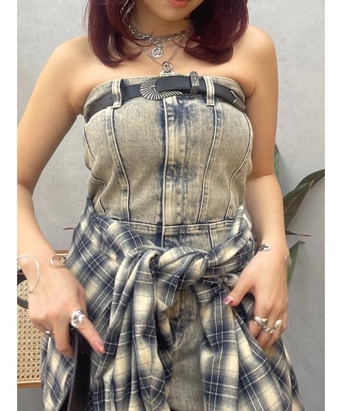 EVRIS（エヴリス）の「メタルバックルフェイクレザーベルト（ベルト・レディース・ブラック・FREE）」の9枚目の写真