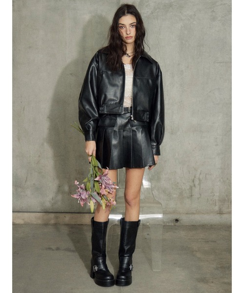 EVRIS（エヴリス）の「メタルバックルフェイクレザーベルト（ベルト・レディース・ブラック・FREE）」の4枚目の写真