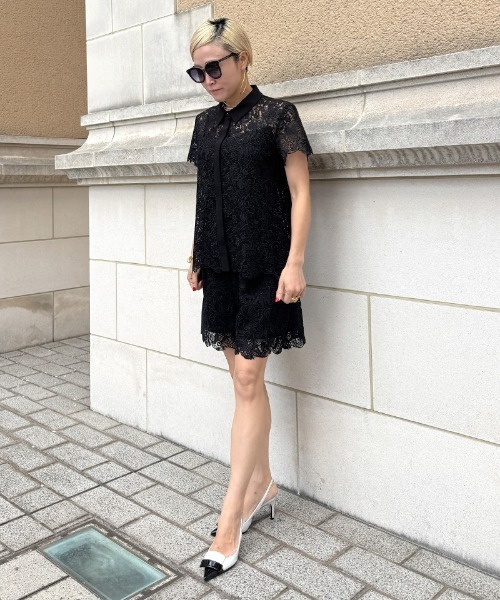 JENNE(ジェンヌ)の「着痩せ総レースボトムス(その他パンツ・レディース・ホワイト/ブラック・LARGE/SMALL/MEDIUM)」の7枚目の写真