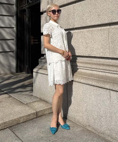 JENNE(ジェンヌ)の「着痩せ総レースボトムス(その他パンツ・レディース・ホワイト/ブラック・LARGE/SMALL/MEDIUM)」の12枚目の写真