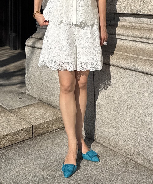 JENNE(ジェンヌ)の「着痩せ総レースボトムス(その他パンツ・レディース・ホワイト/ブラック・LARGE/SMALL/MEDIUM)」の13枚目の写真
